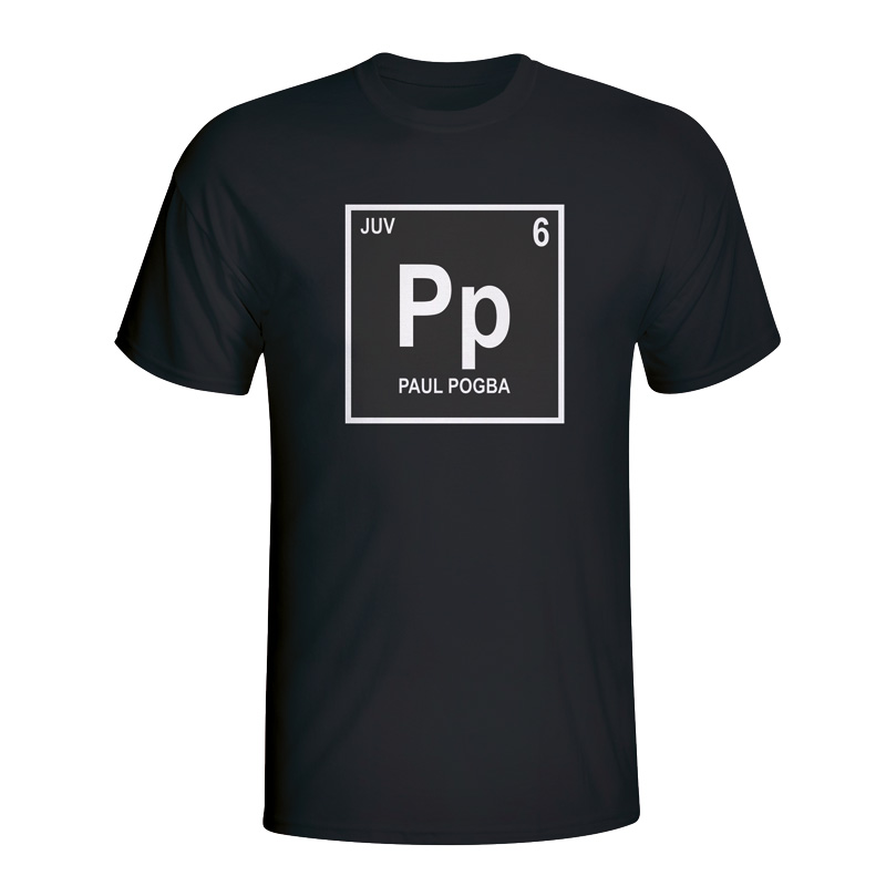 Paul Pogba Juventus Periodic Table T-shirt (black)