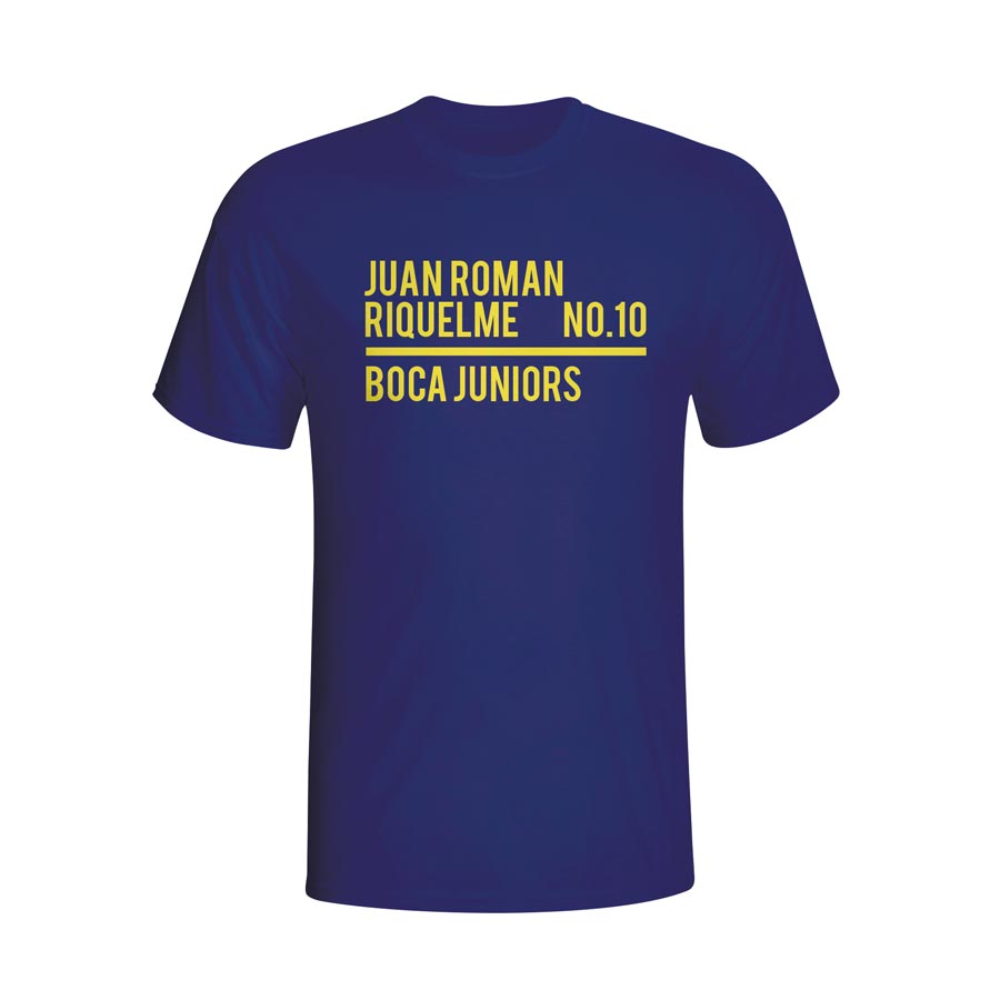 Juan Roman Riquelme Boca Juniors Squad T-shirt (navy)