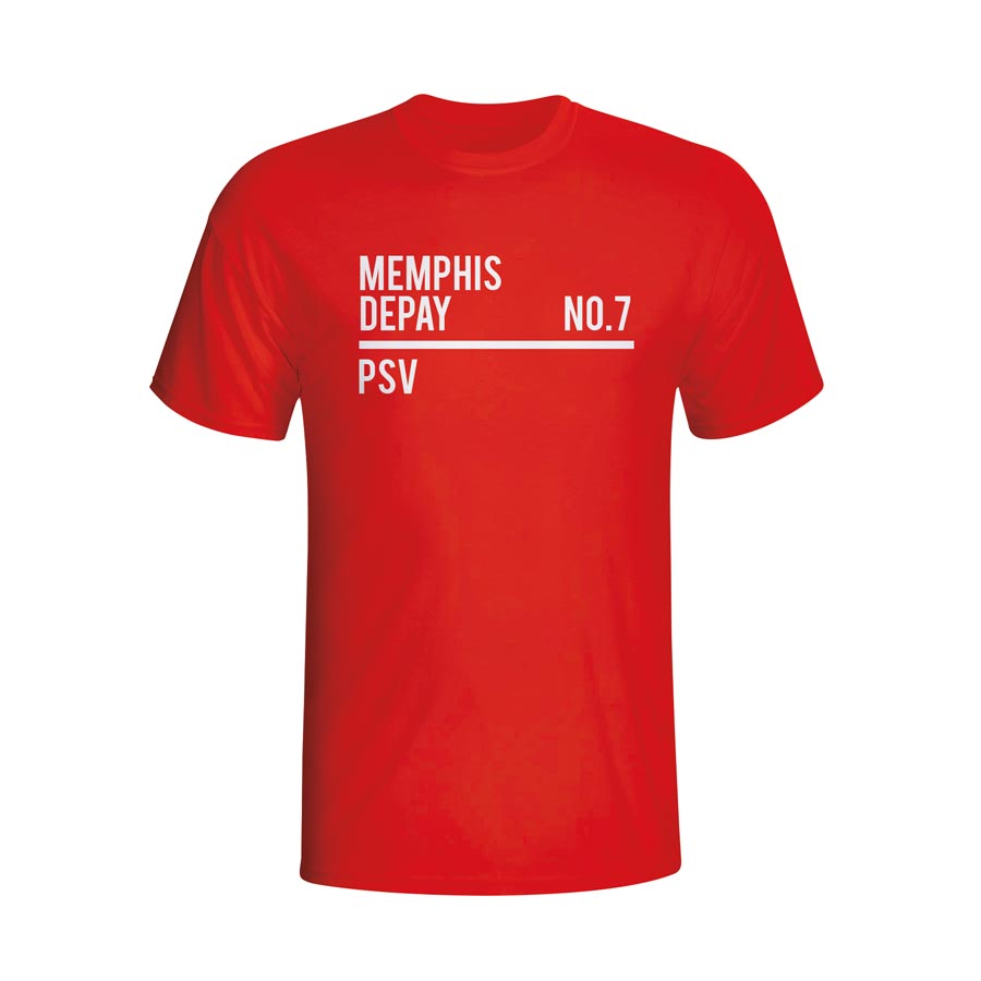 Memphis Depay Psv Squad T-shirt (red)