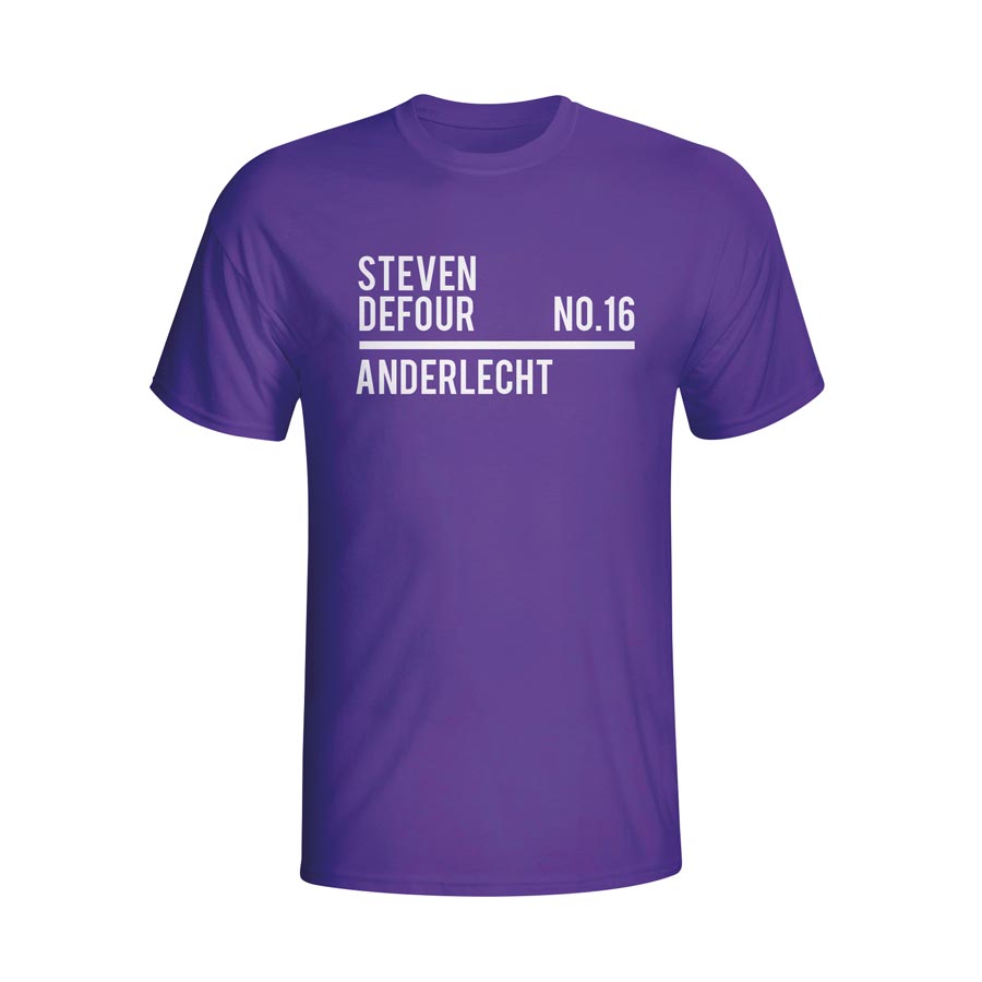 Steven Defour Anderlecht Squad T-shirt (purple)