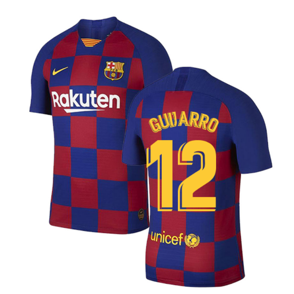 2019-2020 Barcelona Home Vapor Match Nike Shirt (Kids) (Guijarro 12)
