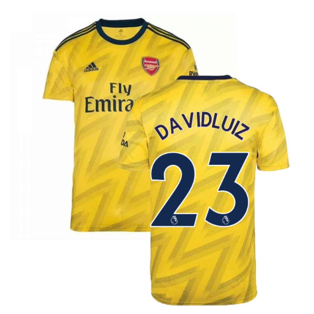 2019-2020 Arsenal Adidas Away Football Shirt (David Luiz 23)