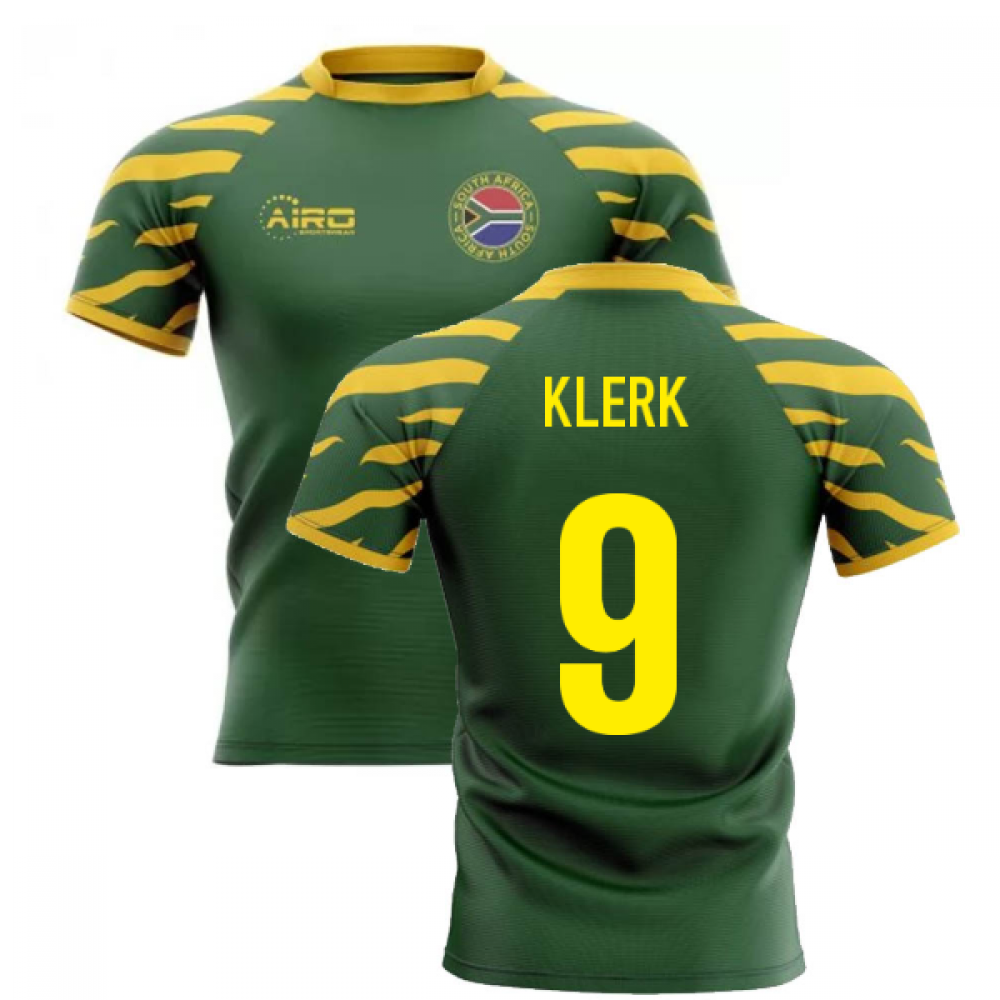2025-2026 South Africa Springboks Home Concept Rugby Shirt (Klerk 9)