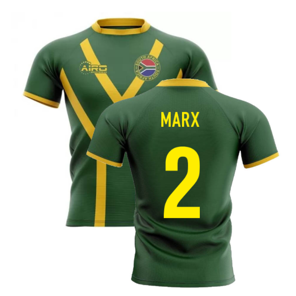 2023-2024 South Africa Springboks Flag Concept Rugby Shirt (Marx 2)