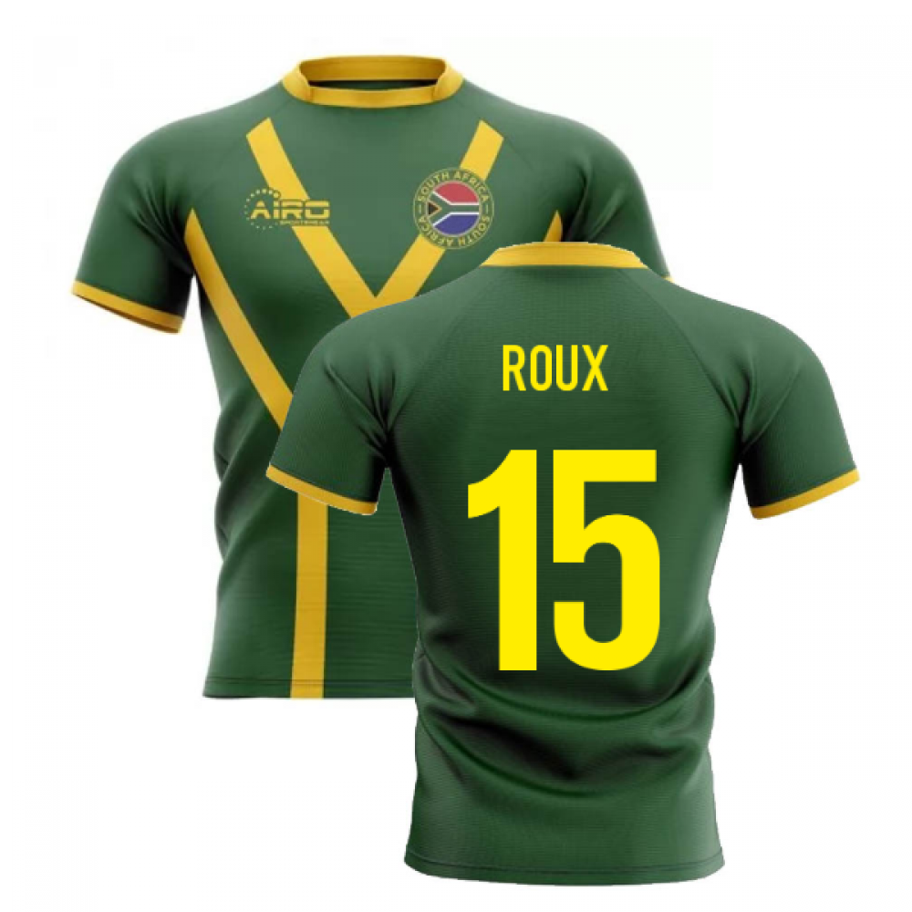 2023-2024 South Africa Springboks Flag Concept Rugby Shirt (Roux 15)