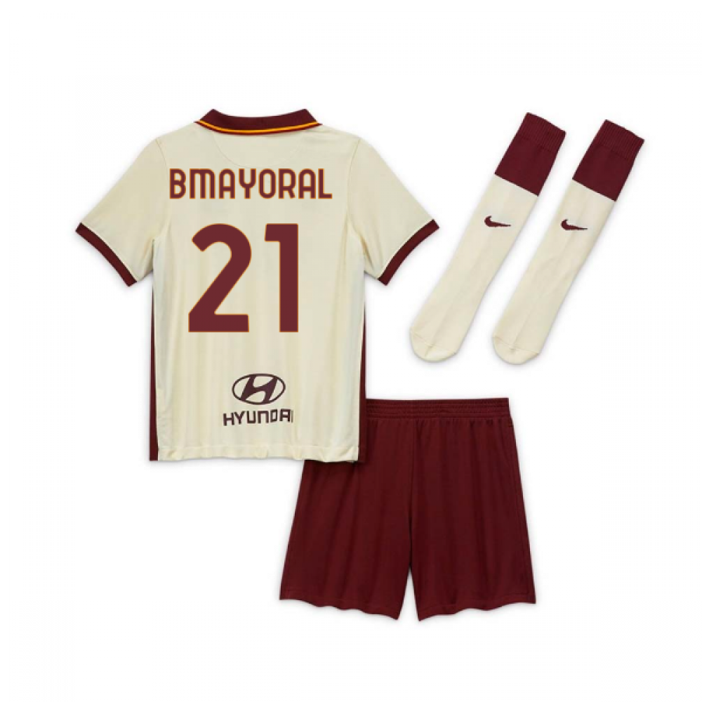 2020-2021 AS Roma Away Nike Little Boys Mini Kit (B MAYORAL 21)