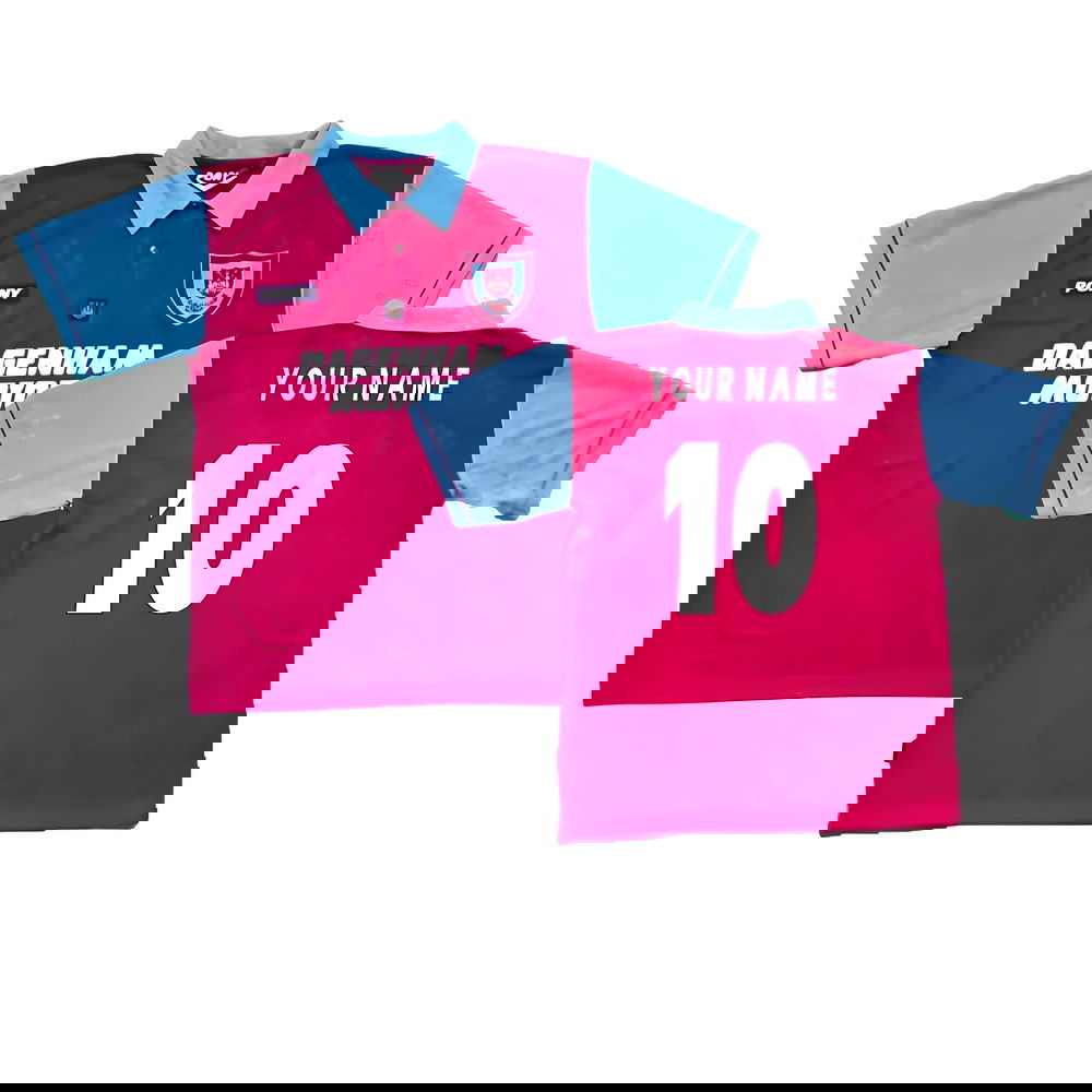 1995-1996 West Ham Centenary Pony Home Shirt (Your Name)