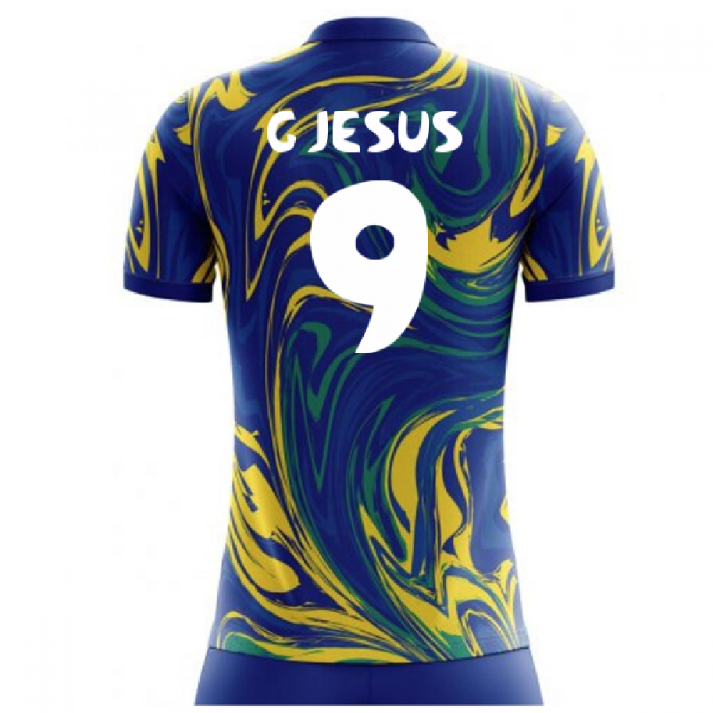 2023-2024 Brazil Away Concept Shirt (G Jesus 9) - Kids