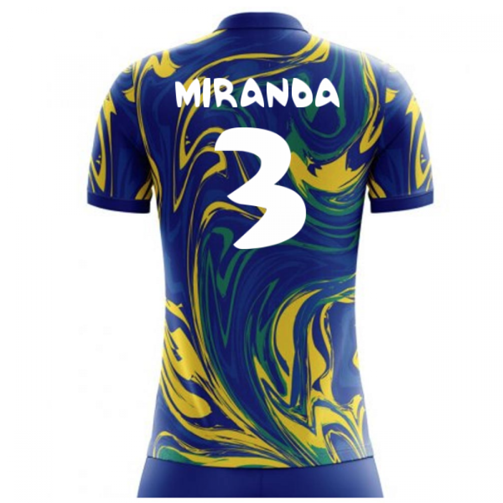 2023-2024 Brazil Away Concept Shirt (Miranda 3) - Kids