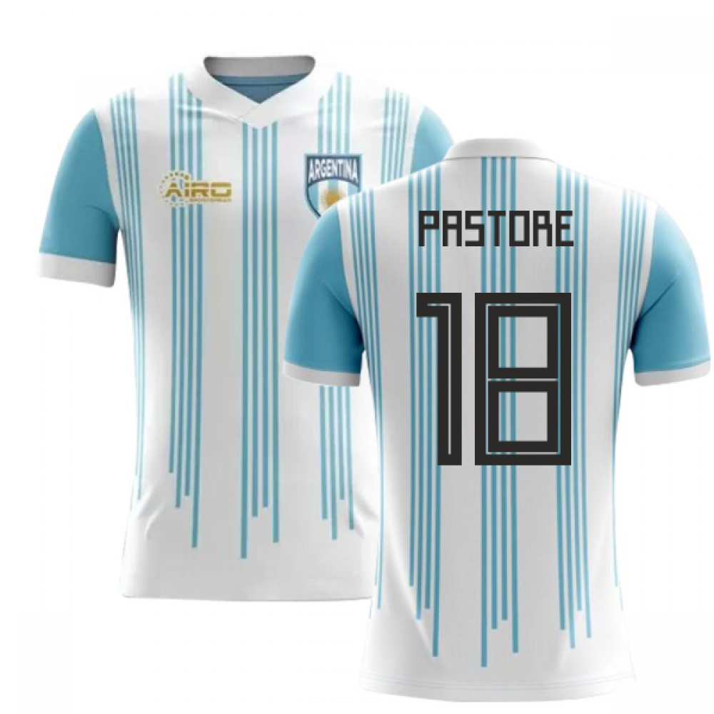 2023-2024 Argentina Home Concept Football Shirt (Pastore 18)