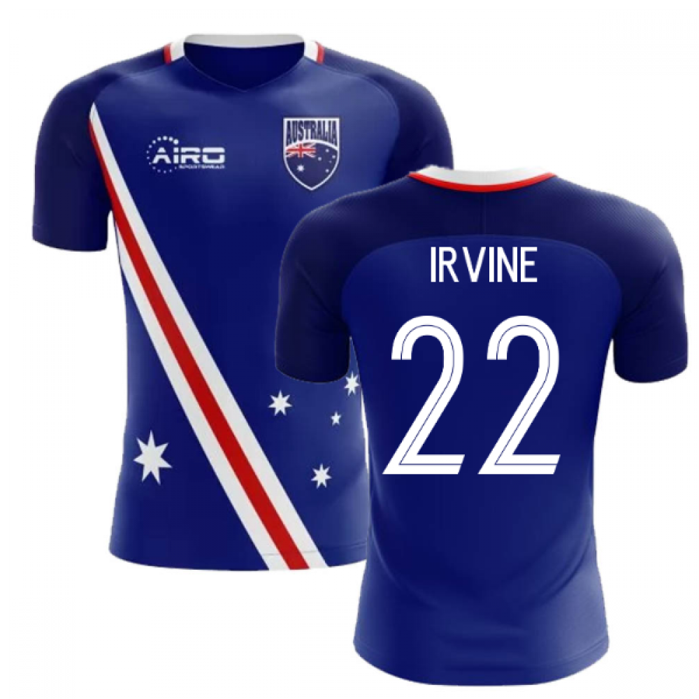 2024-2025 Australia Flag Away Concept Football Shirt (Irvine 22)