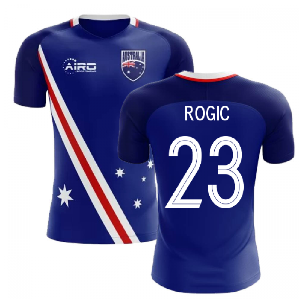 2023-2024 Australia Flag Away Concept Football Shirt (Rogic 23)