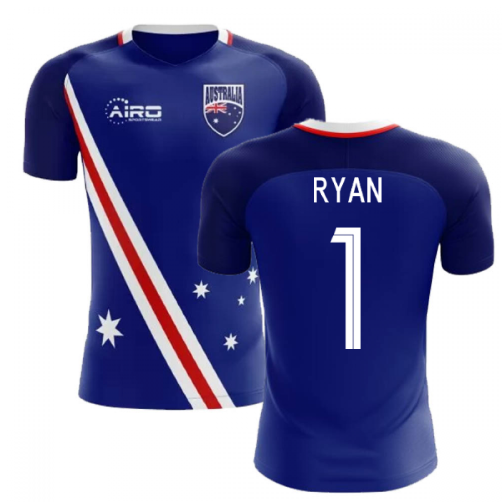 2023-2024 Australia Flag Away Concept Football Shirt (Ryan 1)