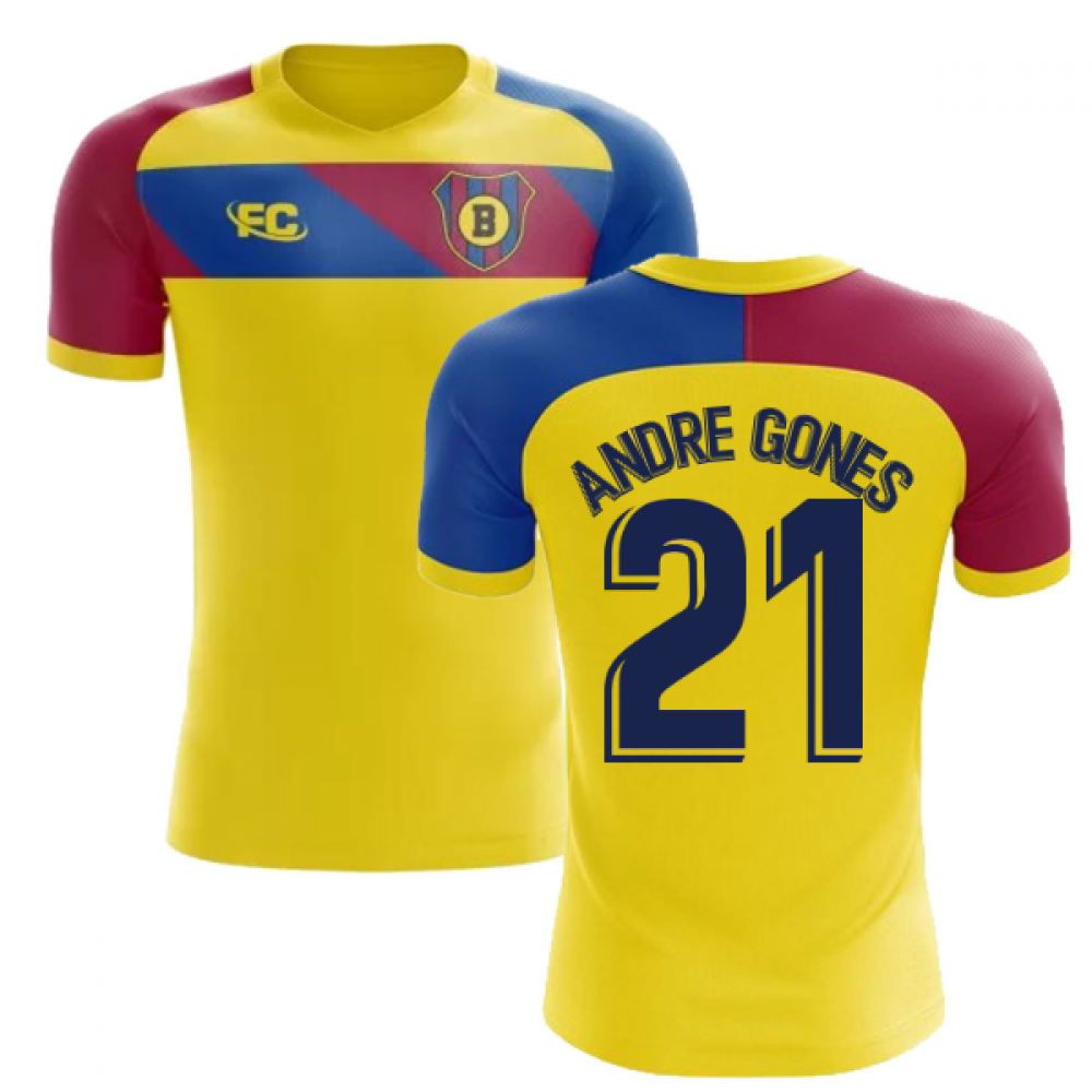2018-2019 Barcelona Fans Culture Away Concept Shirt (Andre Gones 21) - Kids (Long Sleeve)