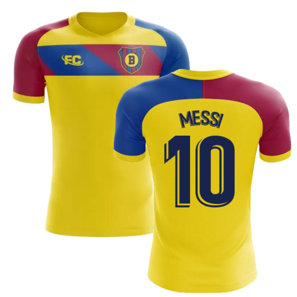 2018-2019 Barcelona Fans Culture Away Concept Shirt (Messi 10) - Kids (Long Sleeve)