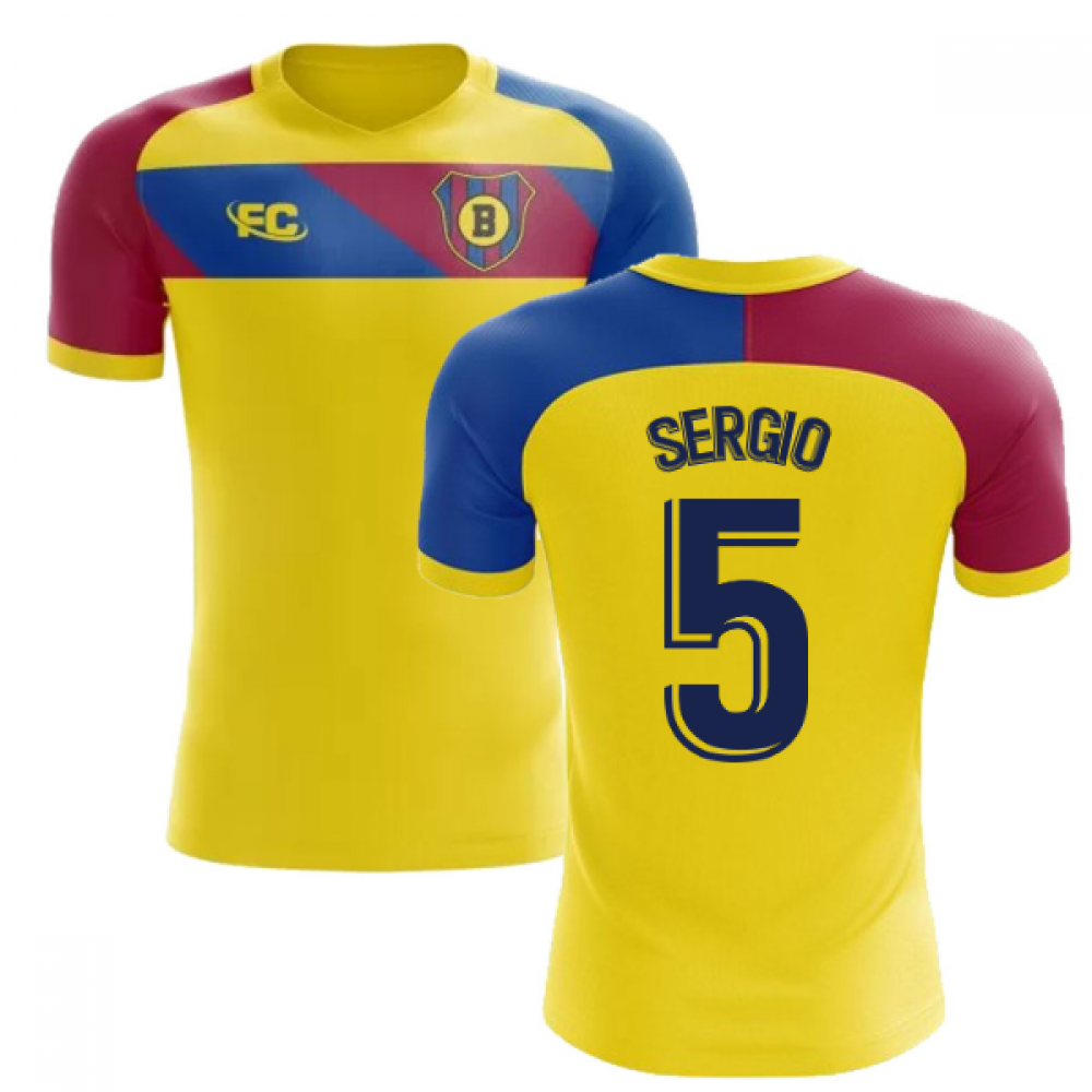 2018-2019 Barcelona Fans Culture Away Concept Shirt (Sergio 5) - Womens