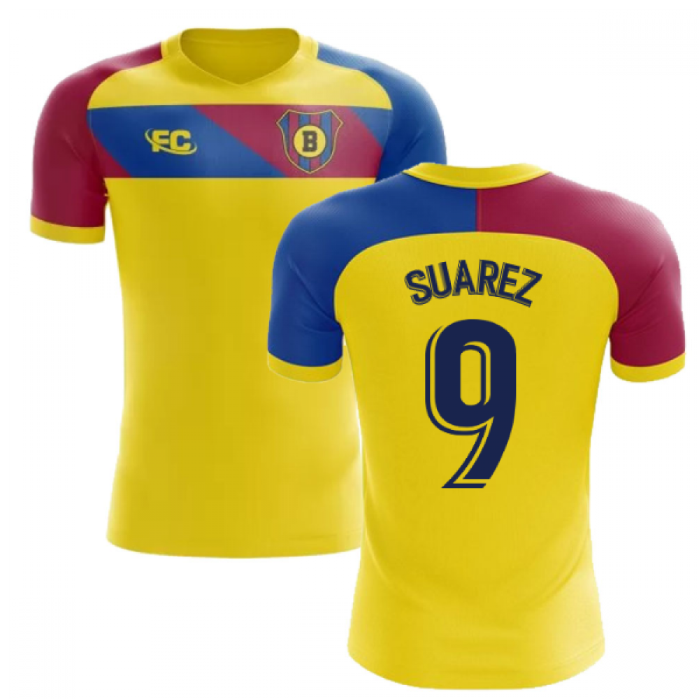 2018-2019 Barcelona Fans Culture Away Concept Shirt (Suarez 9) - Kids (Long Sleeve)