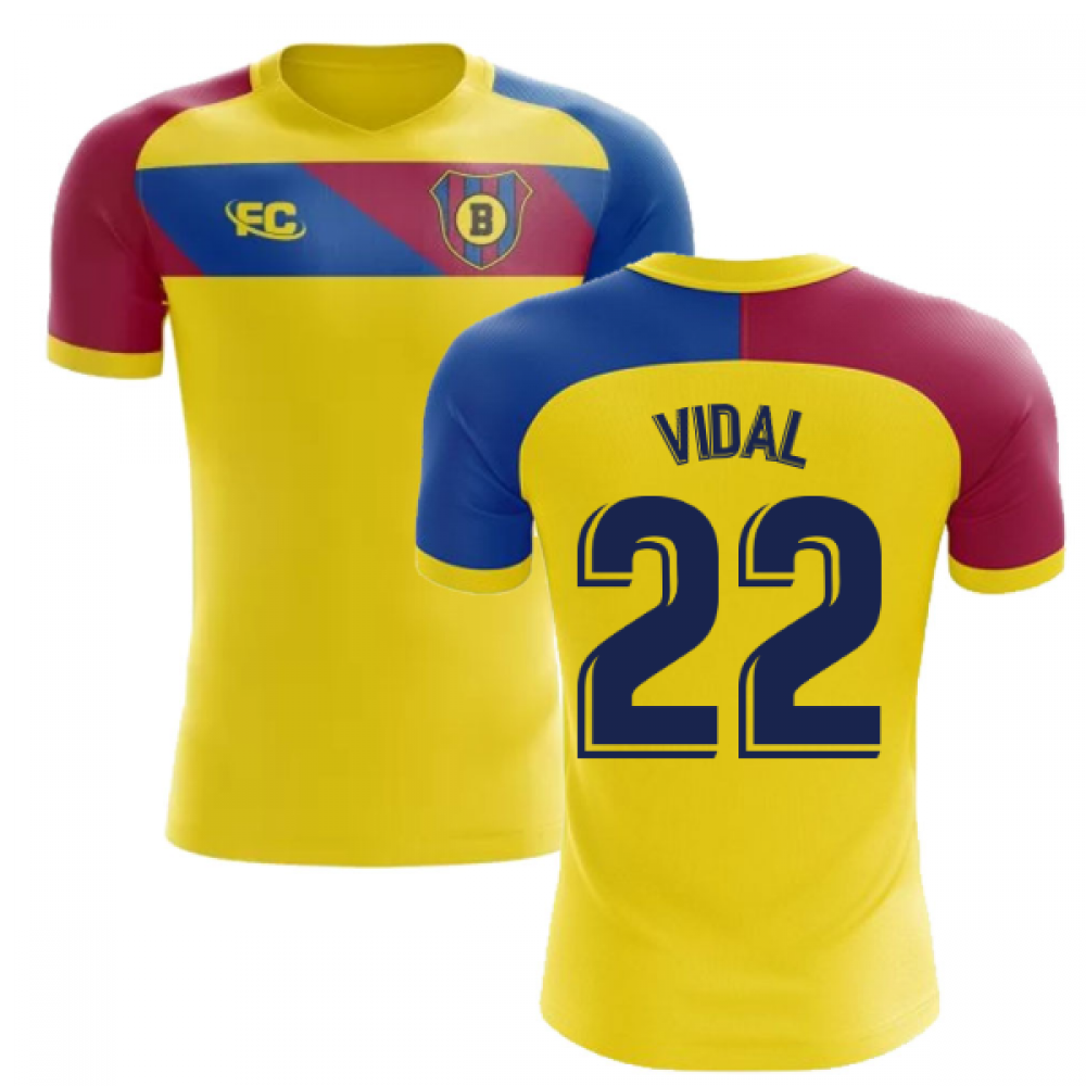 2018-2019 Barcelona Fans Culture Away Concept Shirt (Vidal 22) - Little Boys