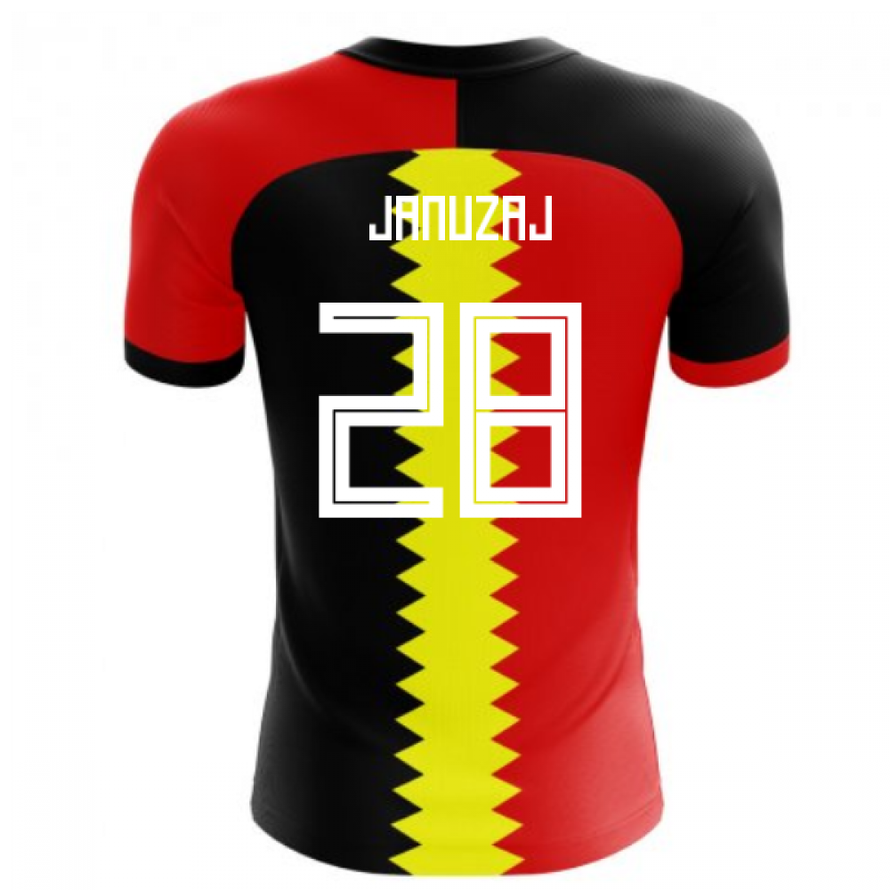 2023-2024 Belgium Flag Concept Football Shirt (Januzaj 28) - Kids