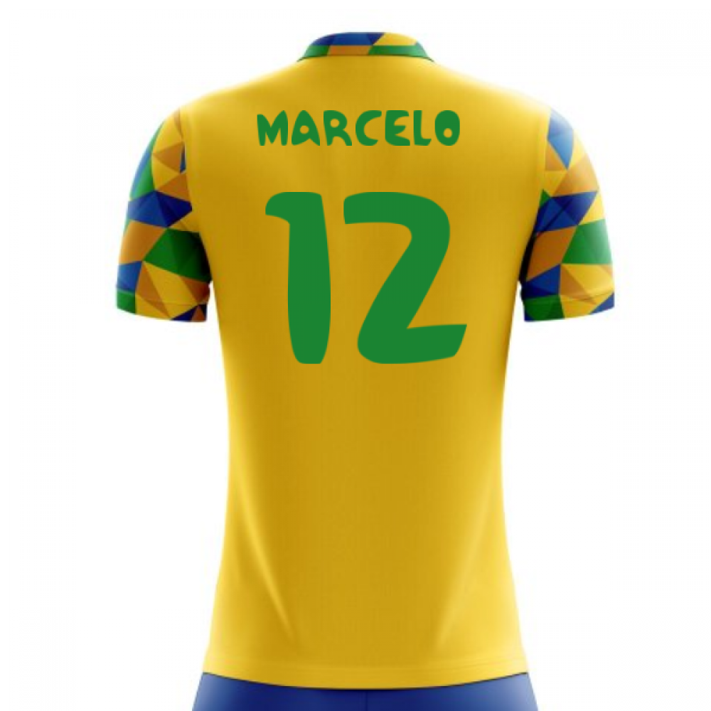 2025-2026 Brazil Home Concept Football Shirt (Marcelo 12) - Kids