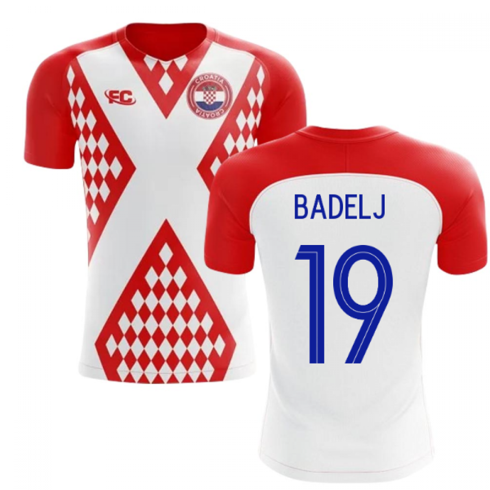 2018-2019 Croatia Fans Culture Home Concept Shirt (Badelj 19) - Kids (Long Sleeve)