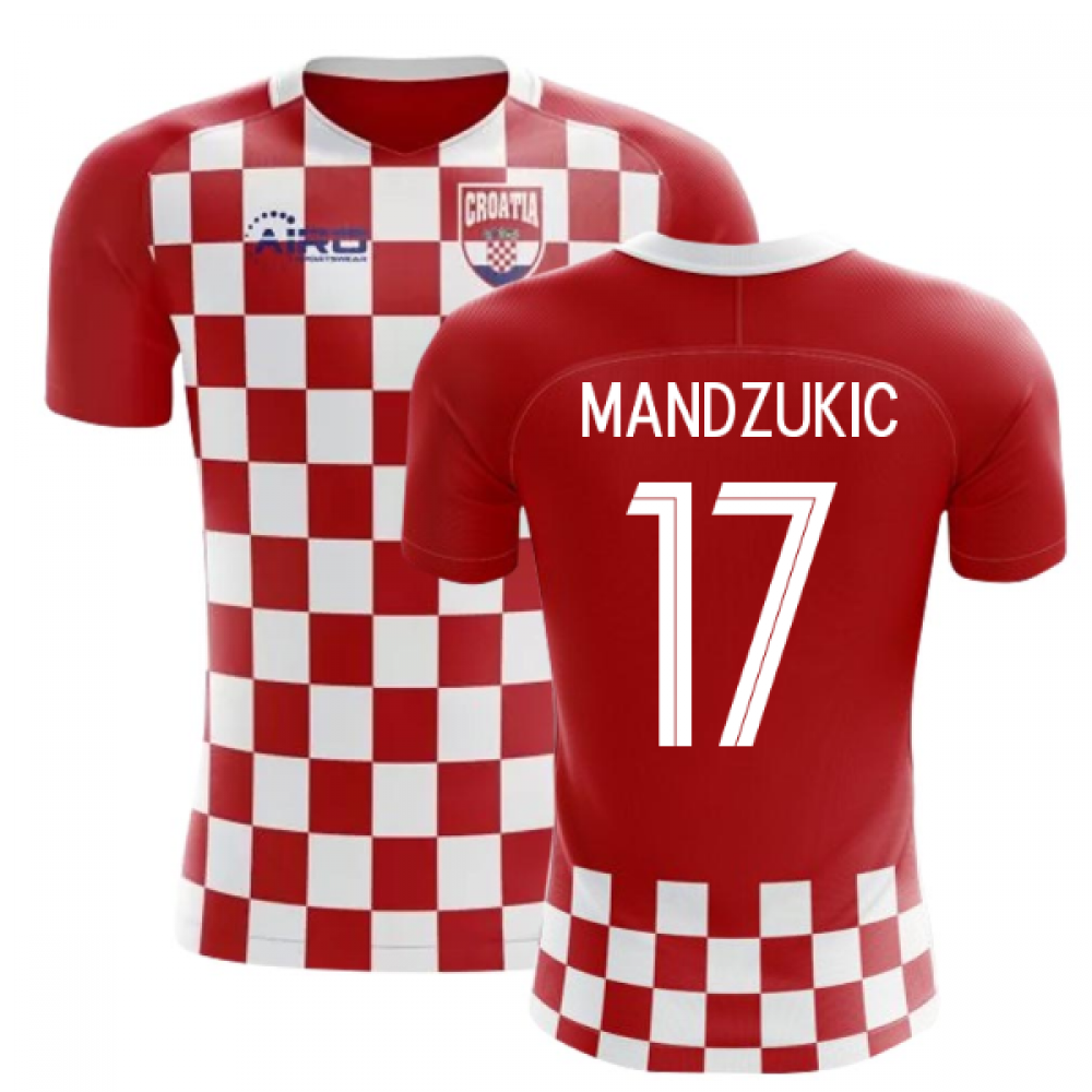 2023-2024 Croatia Flag Concept Football Shirt (Mandzukic 17)