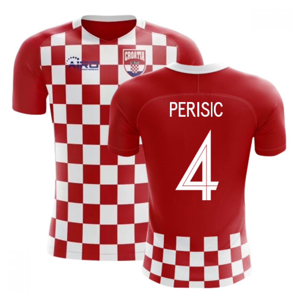 2024-2025 Croatia Flag Concept Football Shirt (Perisic 4) - Kids