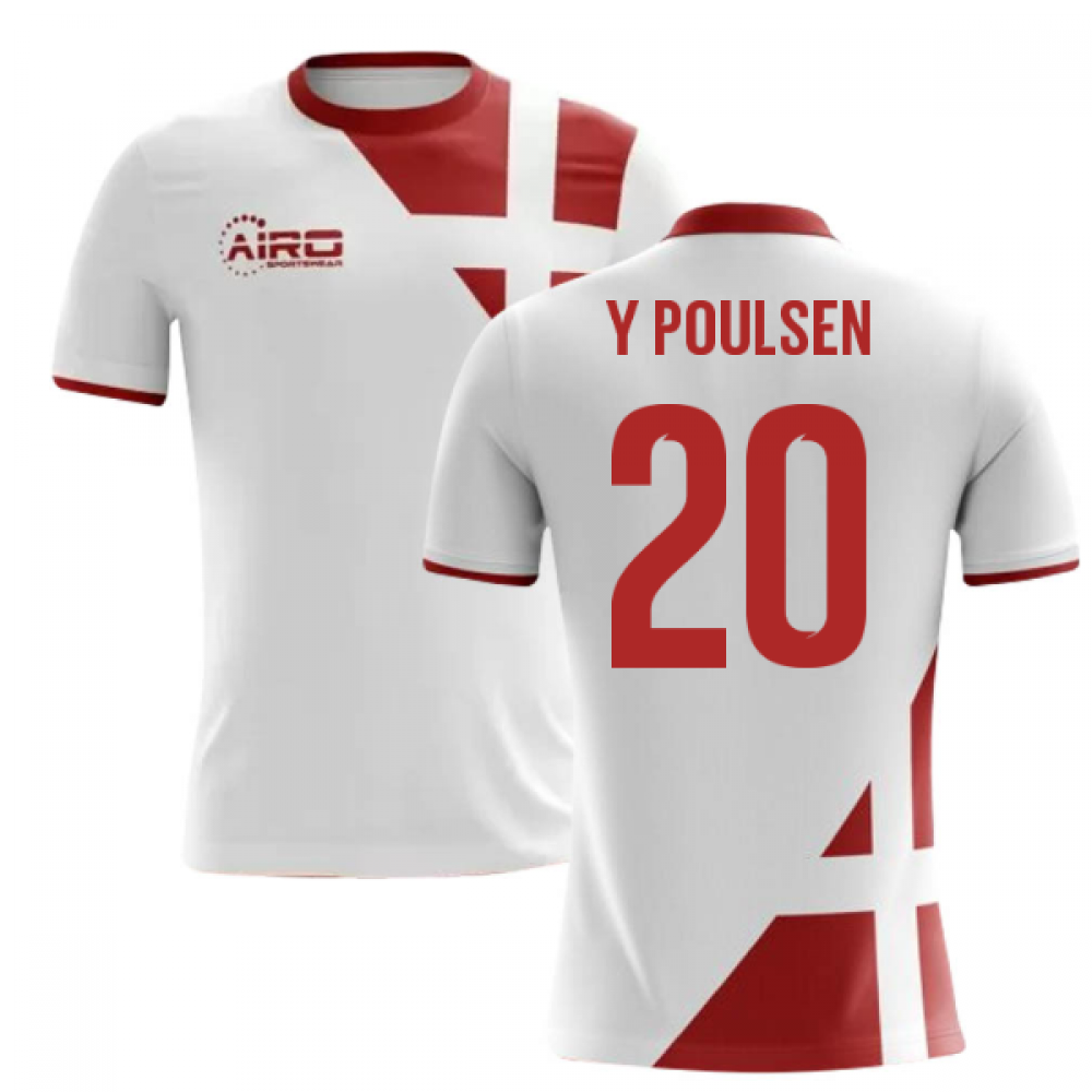 2023-2024 Denmark Away Concept Football Shirt (Y Poulsen 20) - Kids