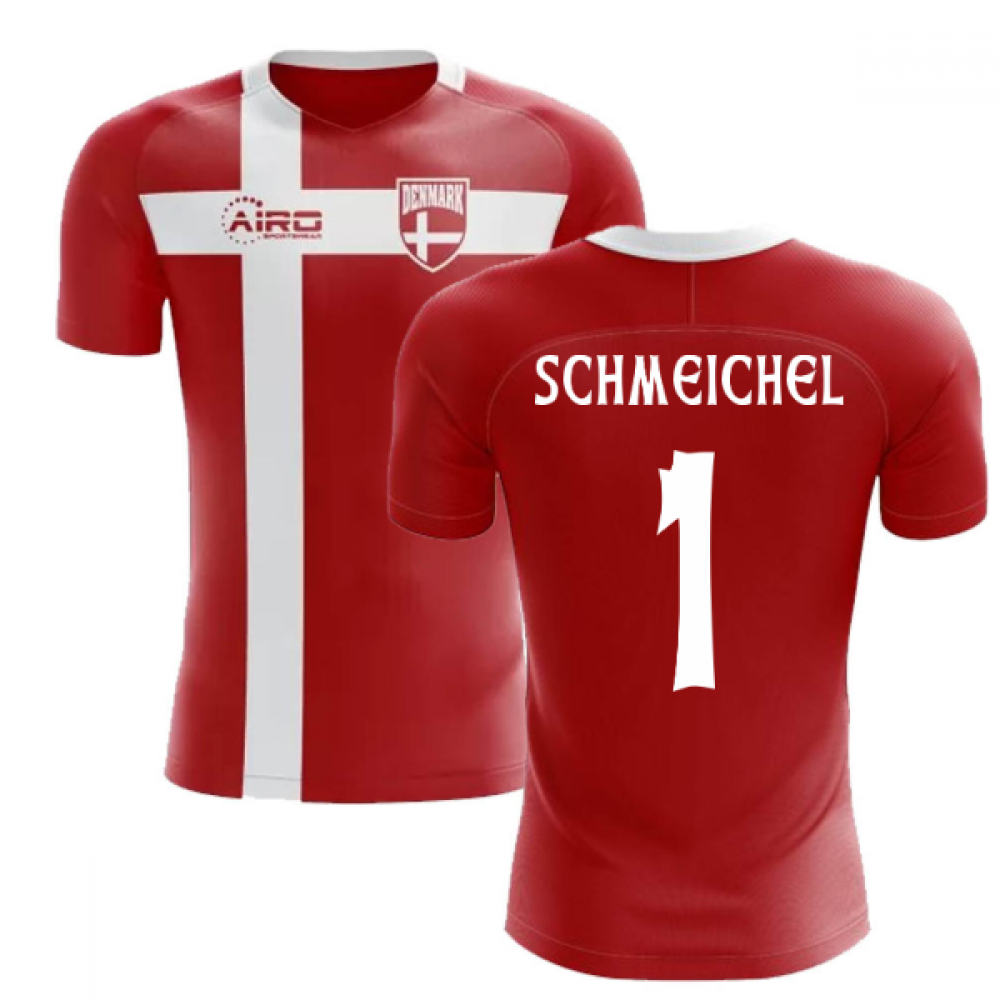 2023-2024 Denmark Flag Concept Football Shirt (Schmeichel 1)