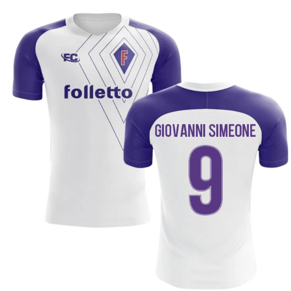 2018-2019 Fiorentina Fans Culture Away Concept Shirt (Giovanni Simeone 9) - Kids (Long Sleeve)