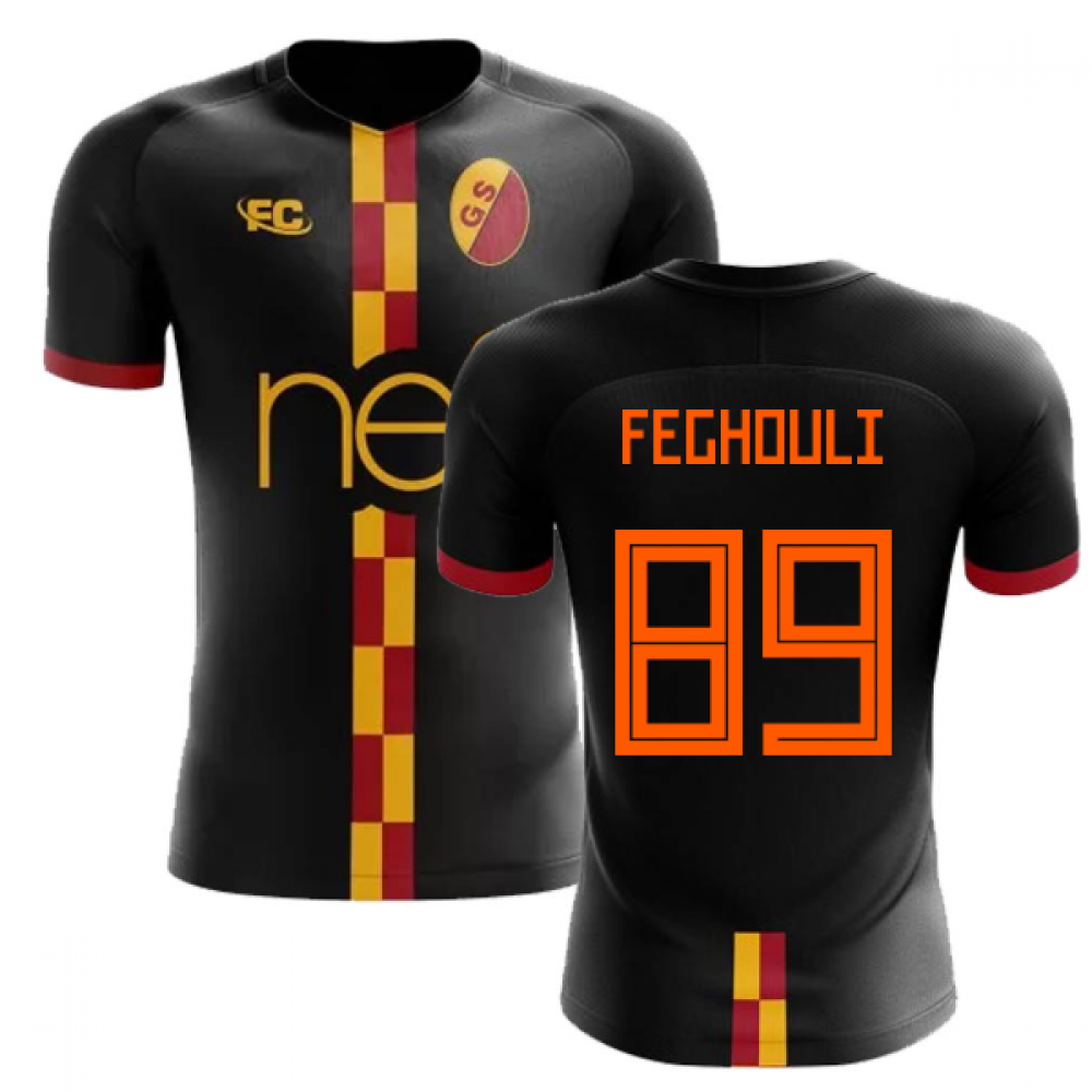2018-2019 Galatasaray Fans Culture Away Concept Shirt (Feghouli 89) - Kids (Long Sleeve)
