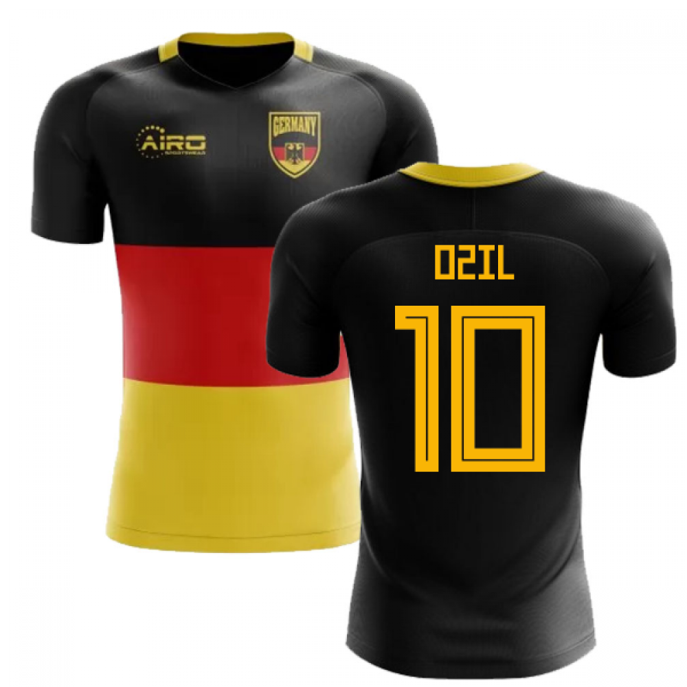 2023-2024 Germany Flag Concept Football Shirt (Ozil 10) - Kids