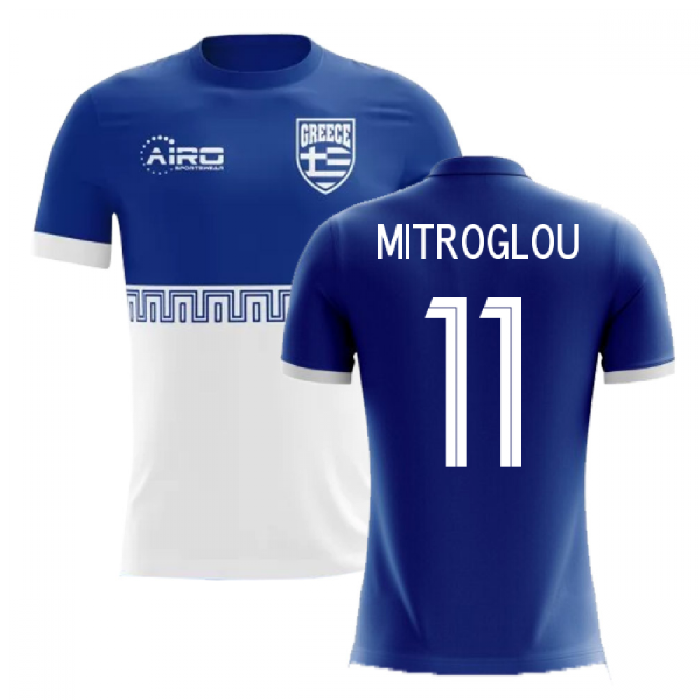 2023-2024 Greece Away Concept Football Shirt (Mitroglou 11) - Kids