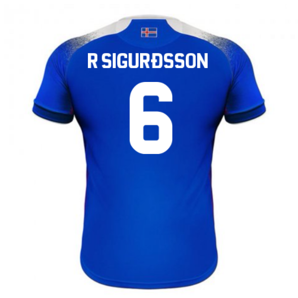 2018-2019 Iceland Home Errea Football Shirt (R Sigurdsson ...