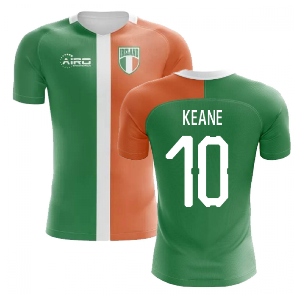 2023-2024 Ireland Flag Concept Football Shirt (Keane 10) - Kids