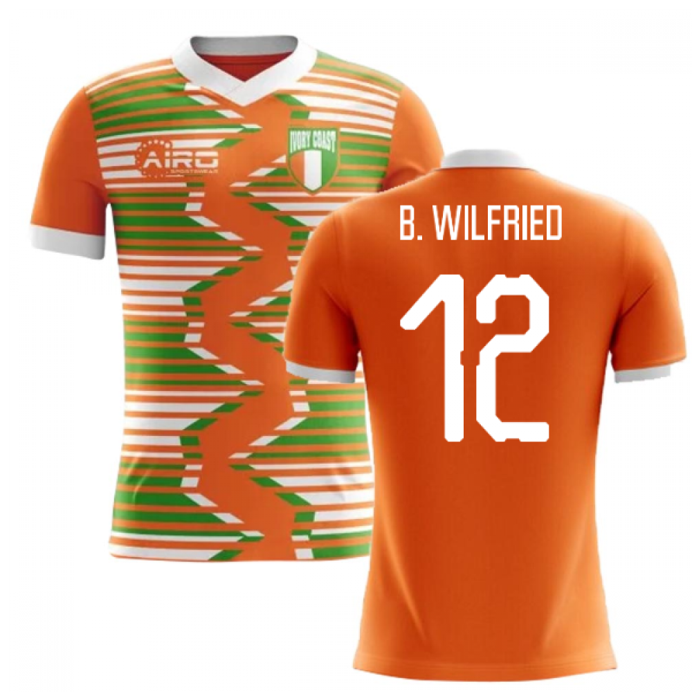 2025-2026 Ivory Coast Home Concept Football Shirt (B. Wilfried 12) - Kids