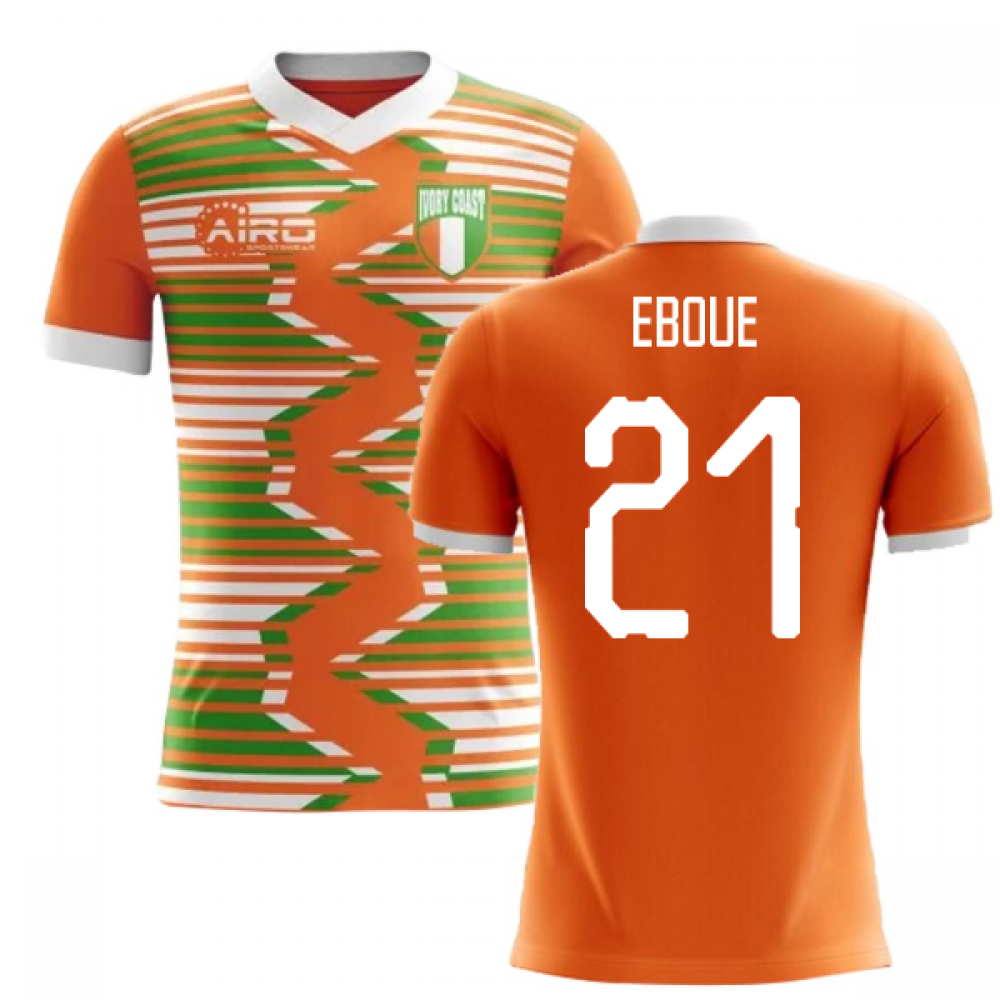 2025-2026 Ivory Coast Home Concept Football Shirt (Eboue 21)