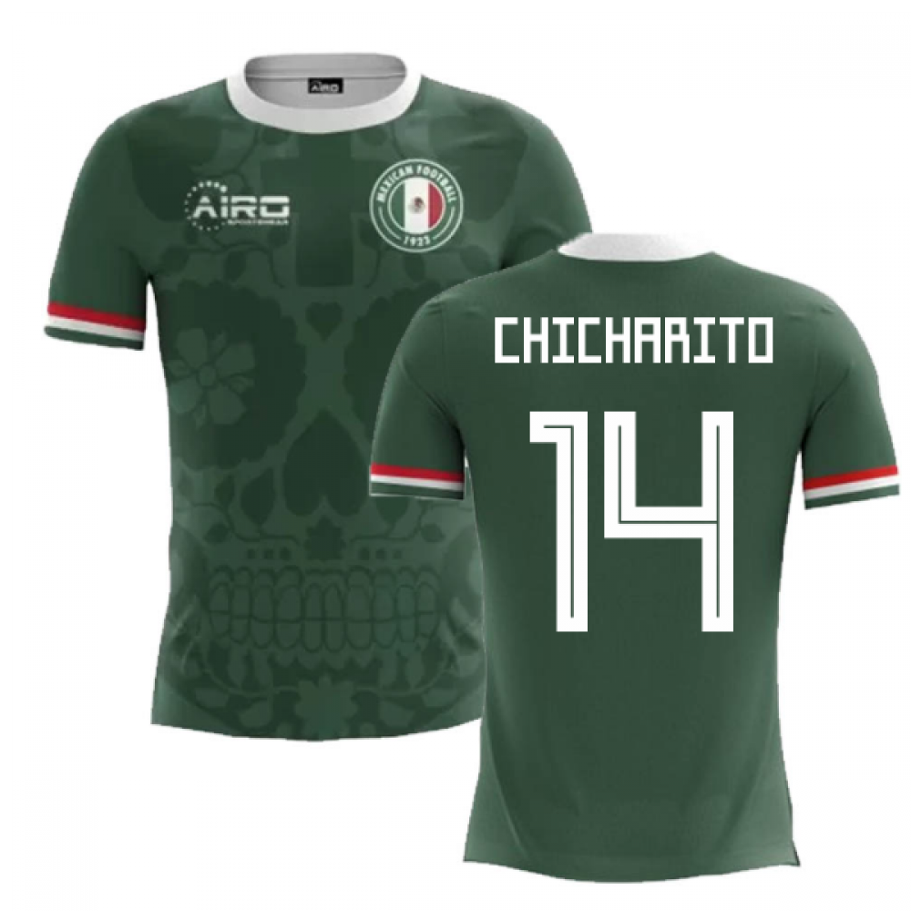 2023-2024 Mexico Home Concept Football Shirt (Chicharito 14) - Kids