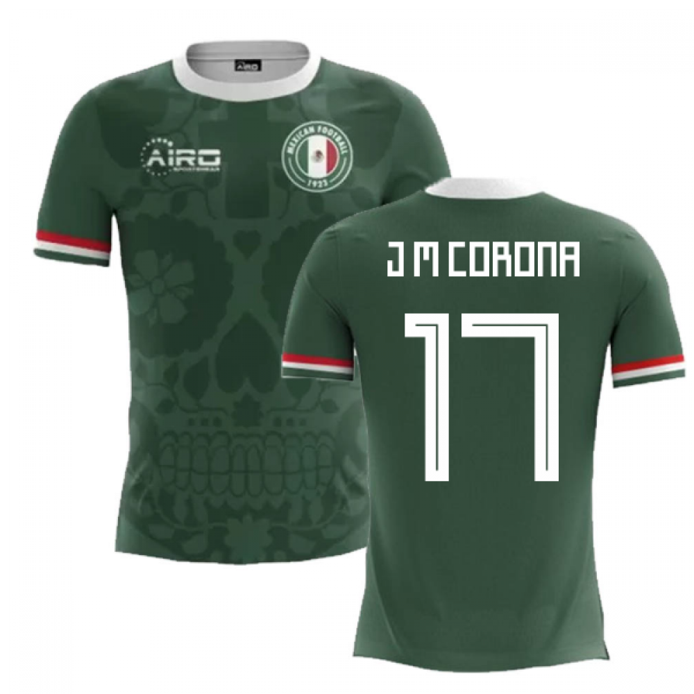 2023-2024 Mexico Home Concept Football Shirt (J M Corona 17) - Kids