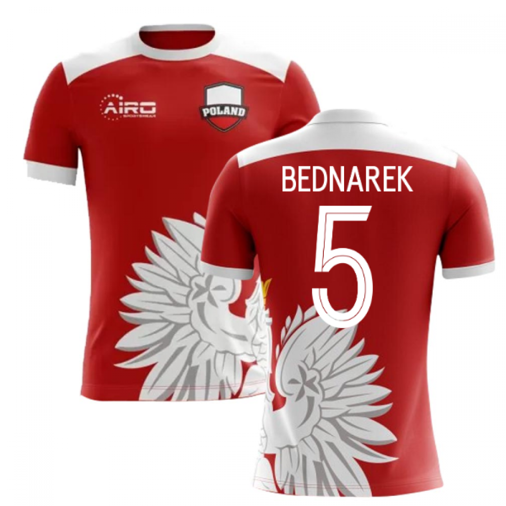 2023-2024 Poland Away Concept Football Shirt (Bednarek 5) - Kids