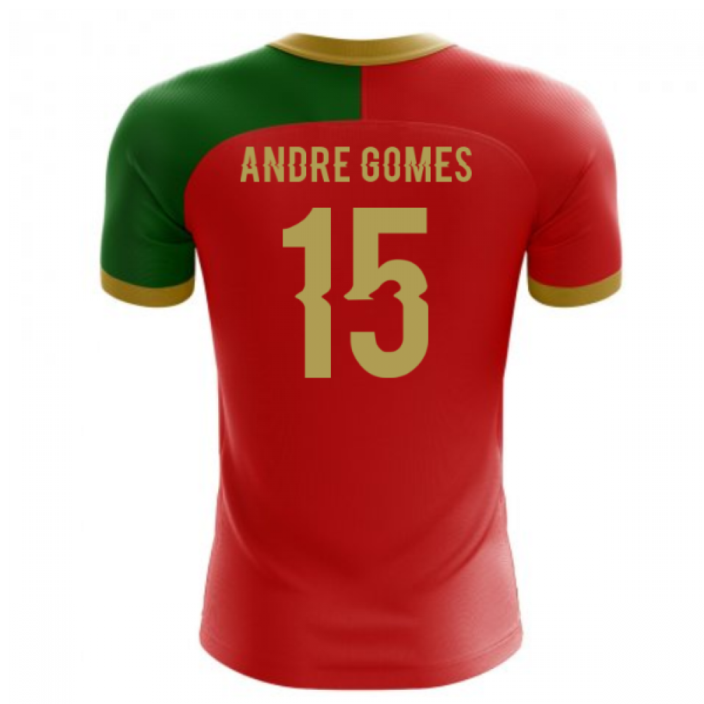 2023-2024 Portugal Flag Home Concept Football Shirt (Andre Gomes 15)