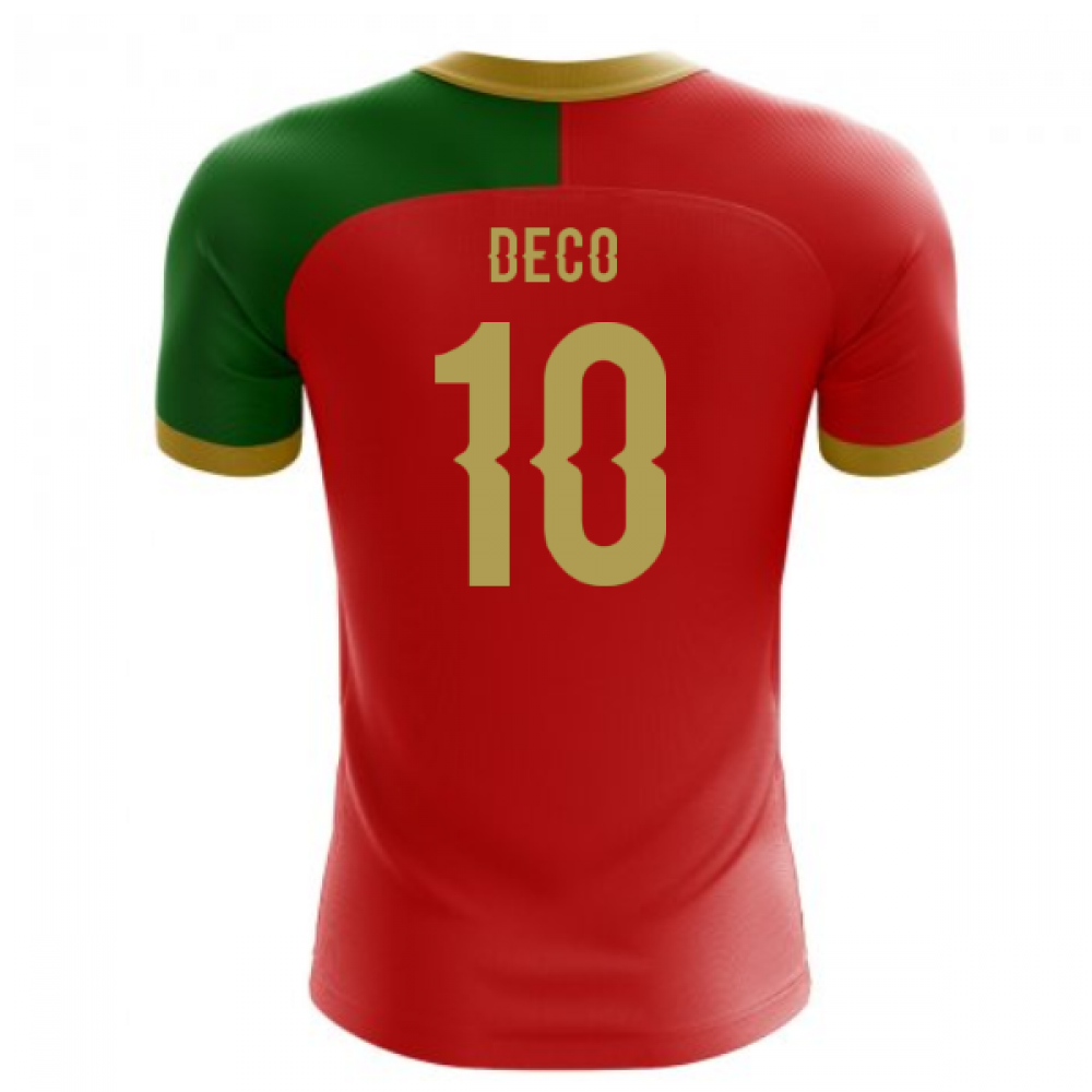 2023-2024 Portugal Flag Home Concept Football Shirt (Deco 10) - Kids