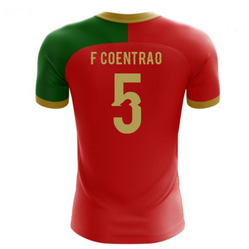 2023-2024 Portugal Flag Home Concept Football Shirt (F Coentrao 5)