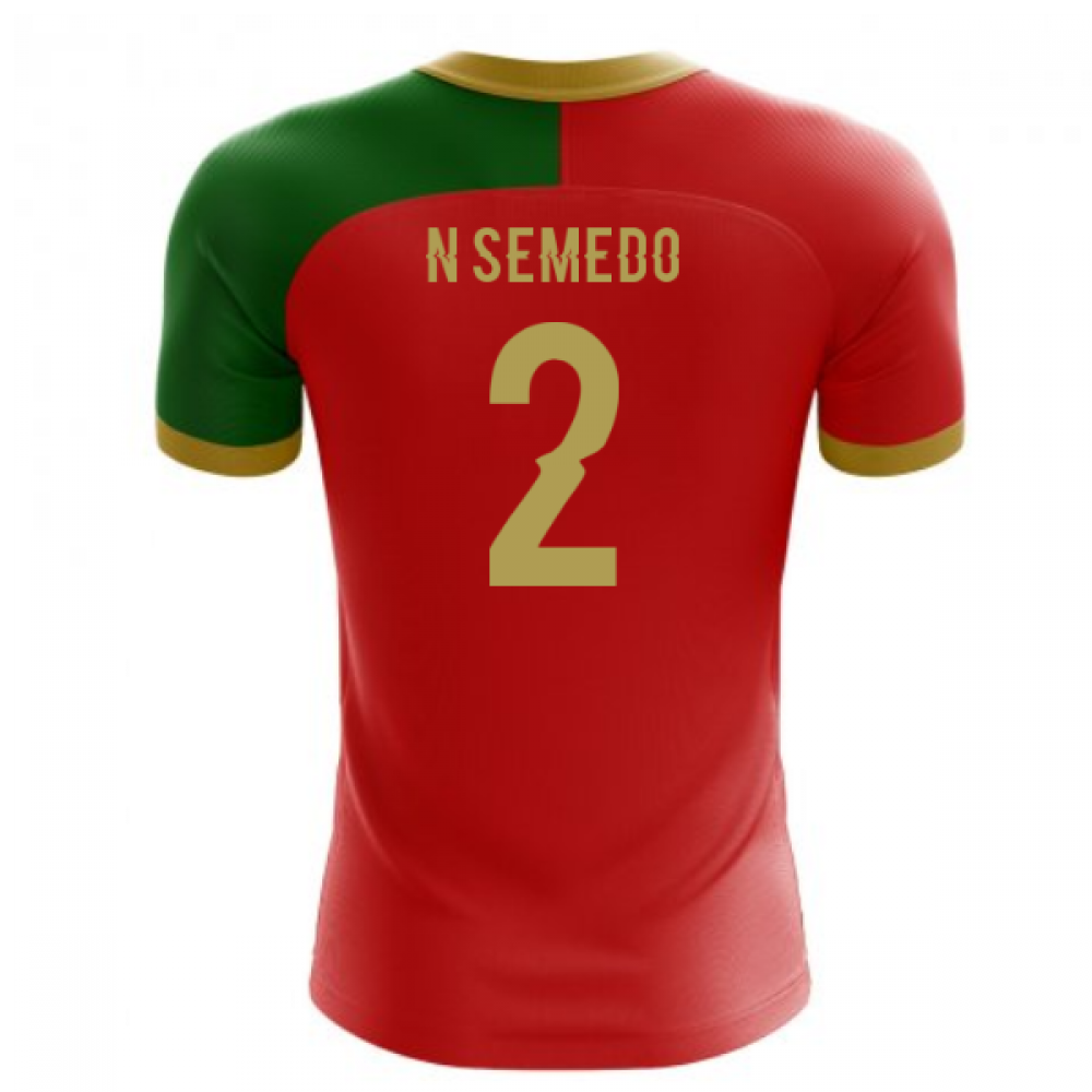 2023-2024 Portugal Flag Home Concept Football Shirt (N Semedo 2) - Kids