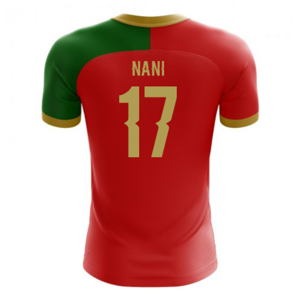 2024-2025 Portugal Flag Home Concept Football Shirt (Nani 17)