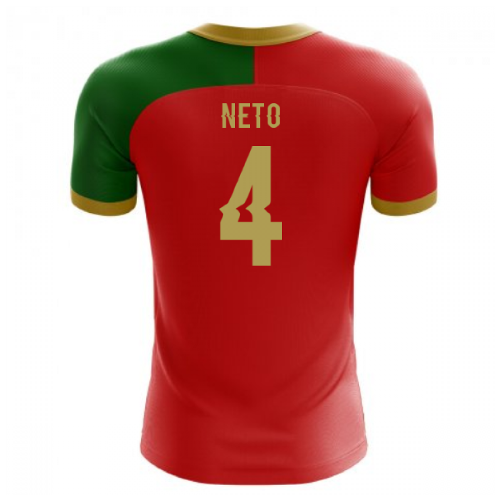 2025-2026 Portugal Flag Home Concept Football Shirt (Neto 4) - Kids