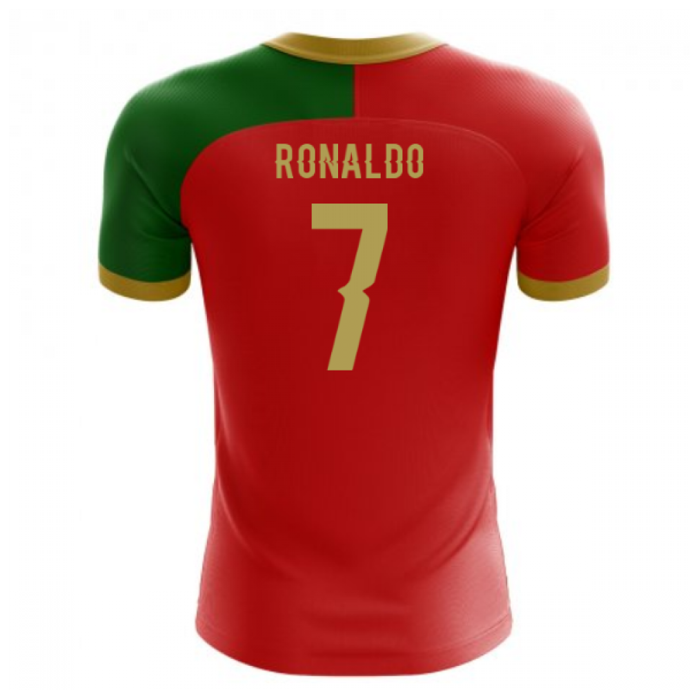 2023-2024 Portugal Flag Home Concept Football Shirt (Ronaldo 7)