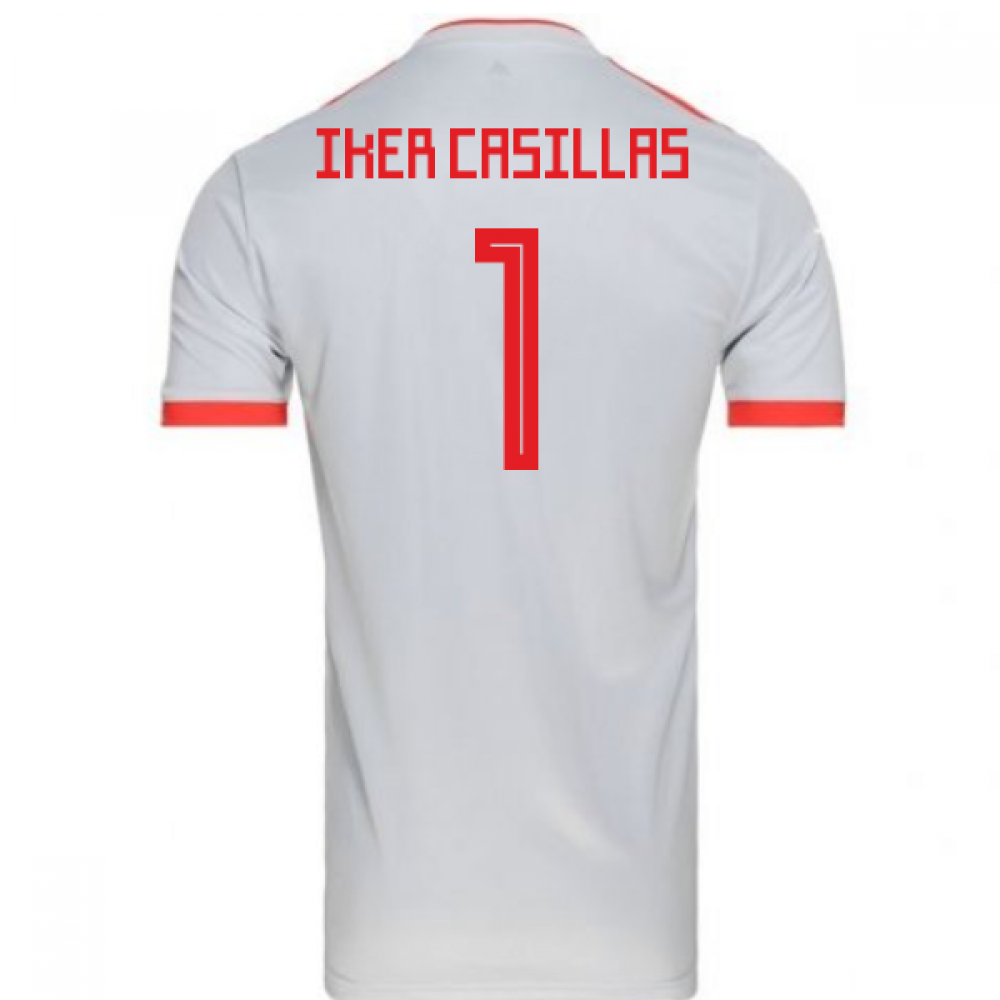 2018-2019 Spain Away Adidas Football Shirt (Iker Casillas 1) 2018-2019 Spain Away Adidas Football Shirt (Iker Casillas 1)