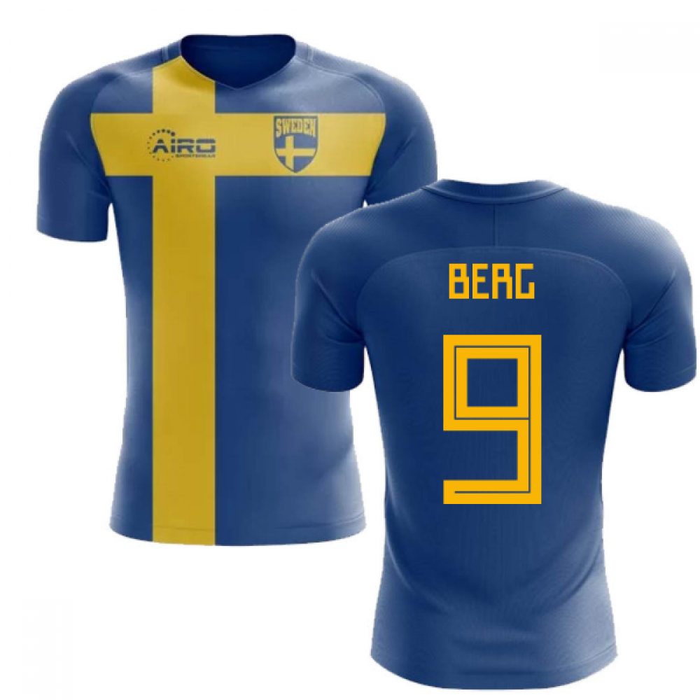 2024-2025 Sweden Flag Concept Football Shirt (Berg 9) - Kids