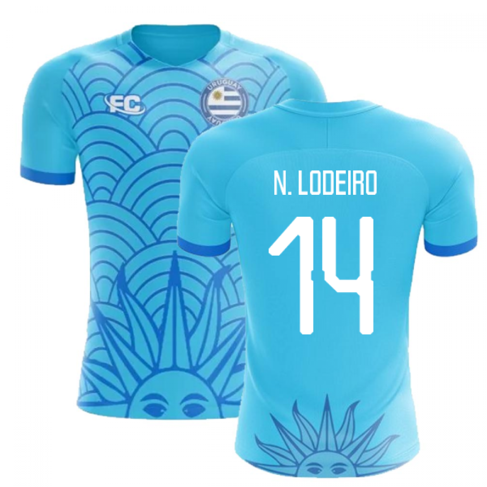 2018-2019 Uruguay Fans Culture Concept Home Shirt (N. Lodeiro 14) - Little Boys